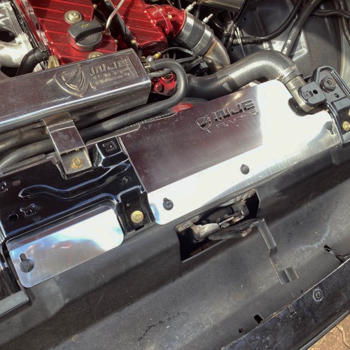 TAMPA DO DEFLETOR DO RADIADOR EM INOX  F-250